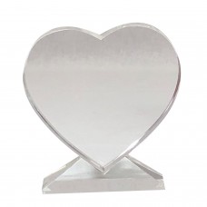 Heart Shape Crystal With Base 