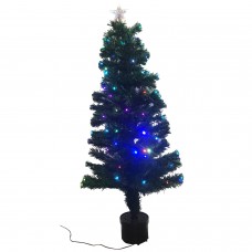Christmas Tree With Built in Lights Plastic Base 