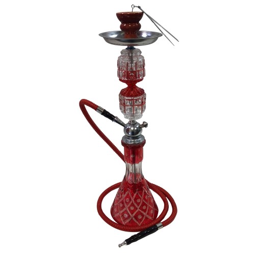 Hookah (comes with multiple colors & sizes) Red and Silver