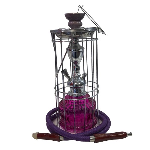 Hookah (comes with multiple colors & sizes) Pink and Silver