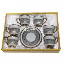 Regular Coffee Cups White and Gold