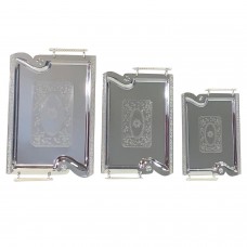 Stainless Steel Trays set of 3 Large