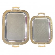Stainless Steel Trays set of 2