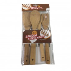 4 PCS Bambo Kitchen Tools 