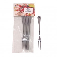 6 PCS Stainless Steel Small Olives Fork