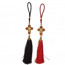 Car Hangers Cross with Thread (Pack of 12)