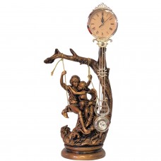 Couple with Clock Gold 