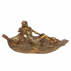 Lady on Leaf Gold