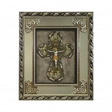 Jesus Cross Glass Frame 